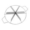 Pancake Cutter Stainless Steel Pie Slicer Rust Proof Cake Divider with Side Handle 6 Grids Pie Cutter Press for Baking