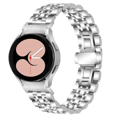 For Samsung Galaxy Watch7 44mm 40mm Metal Watch Band 7-Beads Strap with Quick Release Connector