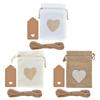 Assortment of 51 Burlap Bags Fashionable Jewelry Packaging Pouch Wedding Supplies Small Gift Bag for Various Occasion