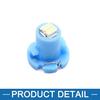 A ABSOPRO 12V T4.2 2-3014 Surface Mount Device Lights Car Dashboard Panel Lights Plastic Metal Ice Blue LED (Set of 12)