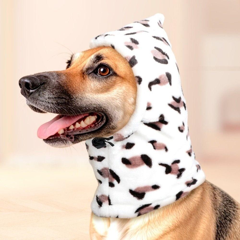 Polarowe Ochraniacze na Uszy Psa Wiatroszczelne i Ciepłe Ocieplacze na Uszy dla Zwierząt Kapelusz Pies Uspokajający Emocjonalnie