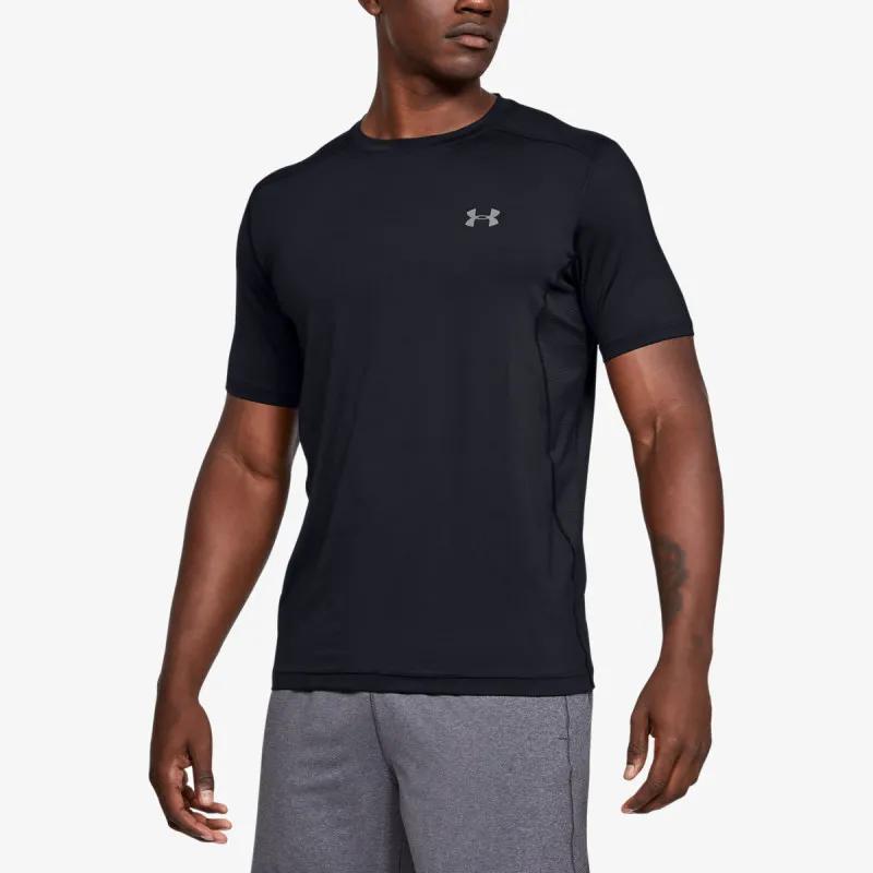 Under Armour T Shirts Men's Black/Graphite Ink Crew Neck Moderate 1257466-001