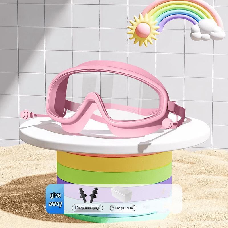 

Kids Large Frame Swimming Goggles & Cap Set