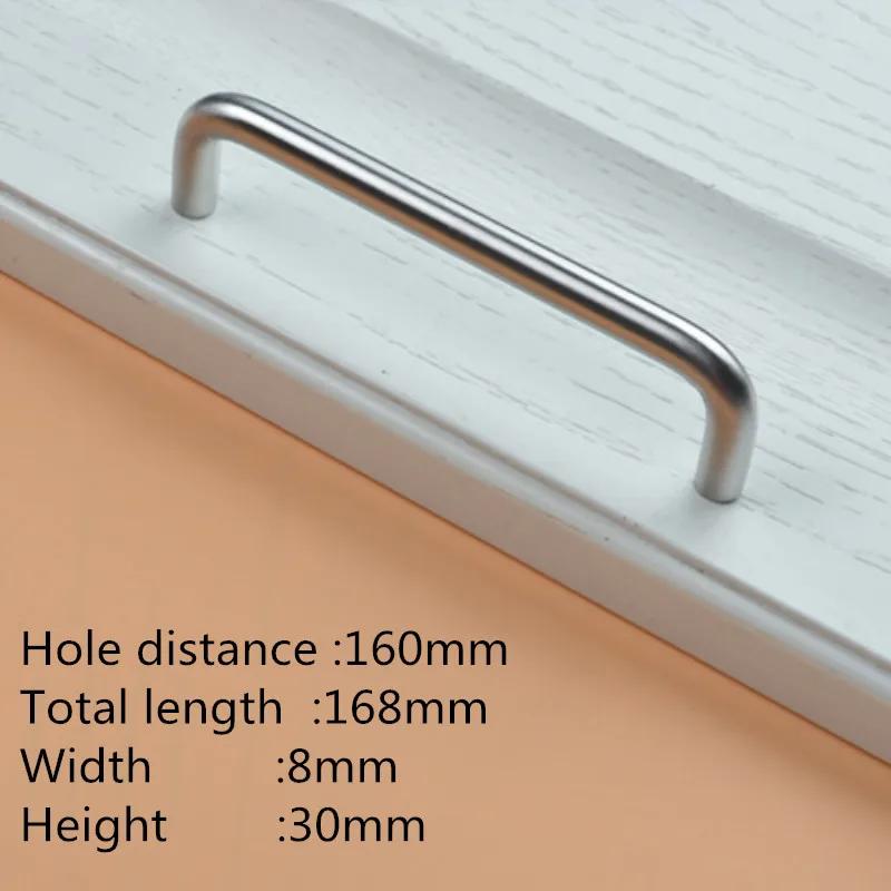 2 Stück Edelstahl U-Form Türgriffe Kommodenknöpfe Küchenschrankknöpfe und -griffe für Möbelbeschläge Durchmesser 8 mm