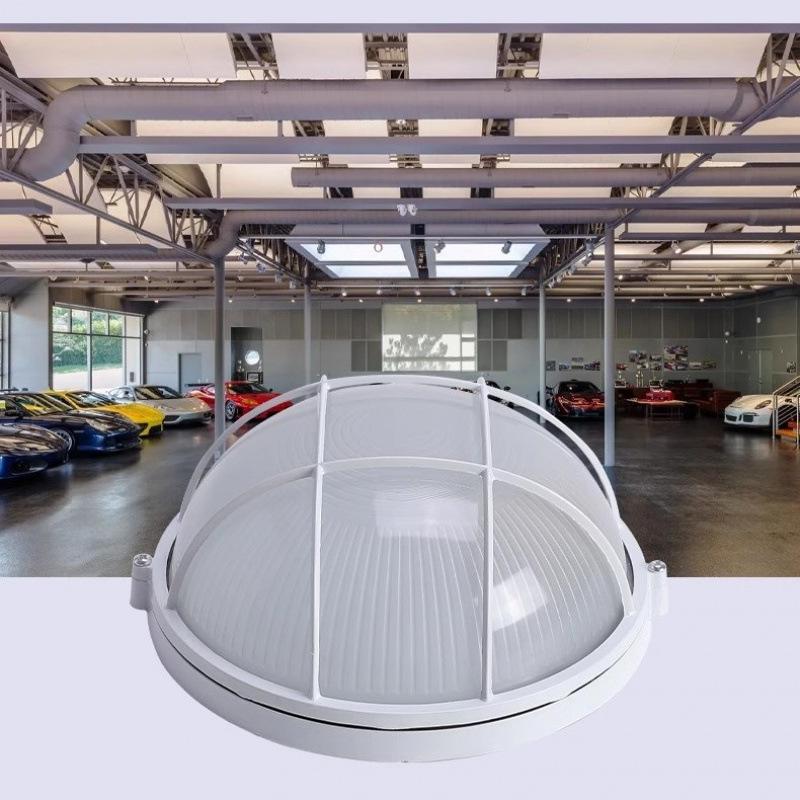 

Зовнішній ретро вологостійкий протитуманний стельовий світильник для ванних кімнат та кухонь White Small Round 18 cm diameter