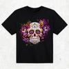 Halloween Skull TShirt Funny Skeleton Women TShirt Halloween Graphic Vintage Shirt Day of The Dead Tee Dia De Muertos Tops