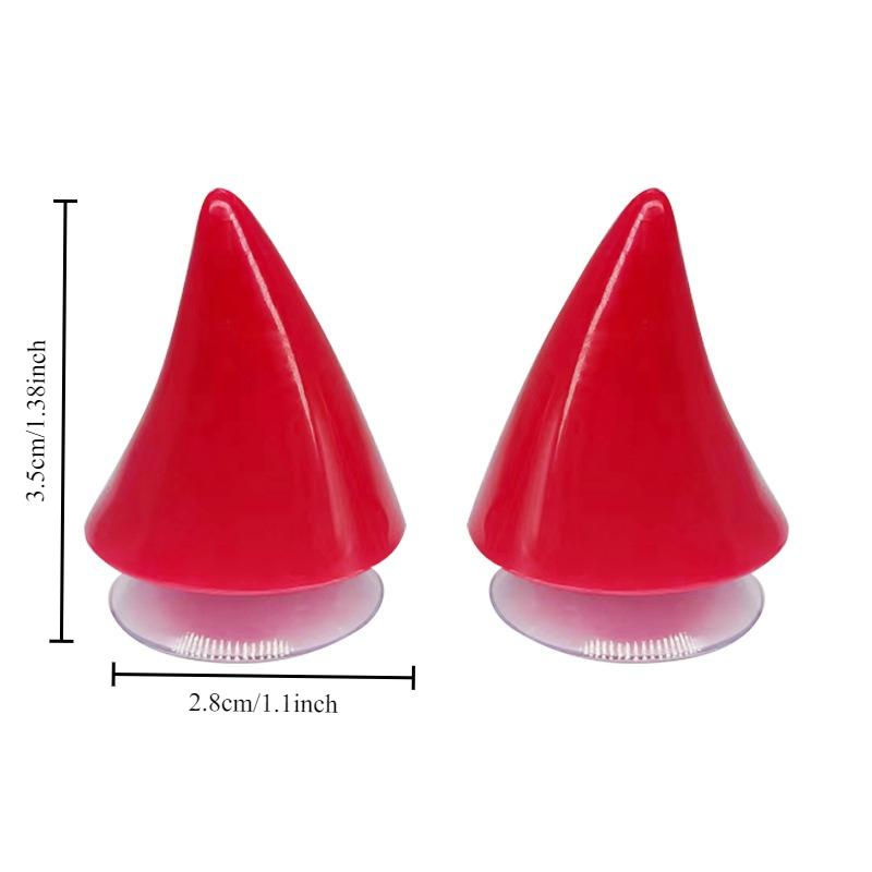 2PCS Motorcycle Helmet Cute Corner Rubber Horn Decoration Off-road Motorcycle Helmet Personalized Decoration