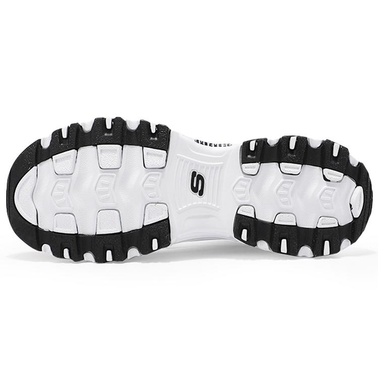 Skechers D'lites Blanc Noir Femme 13148-WBK