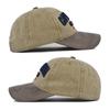 Cap Stylish Baseball Vintage Washed Embroidered Wide Brim Cotton Hat Material