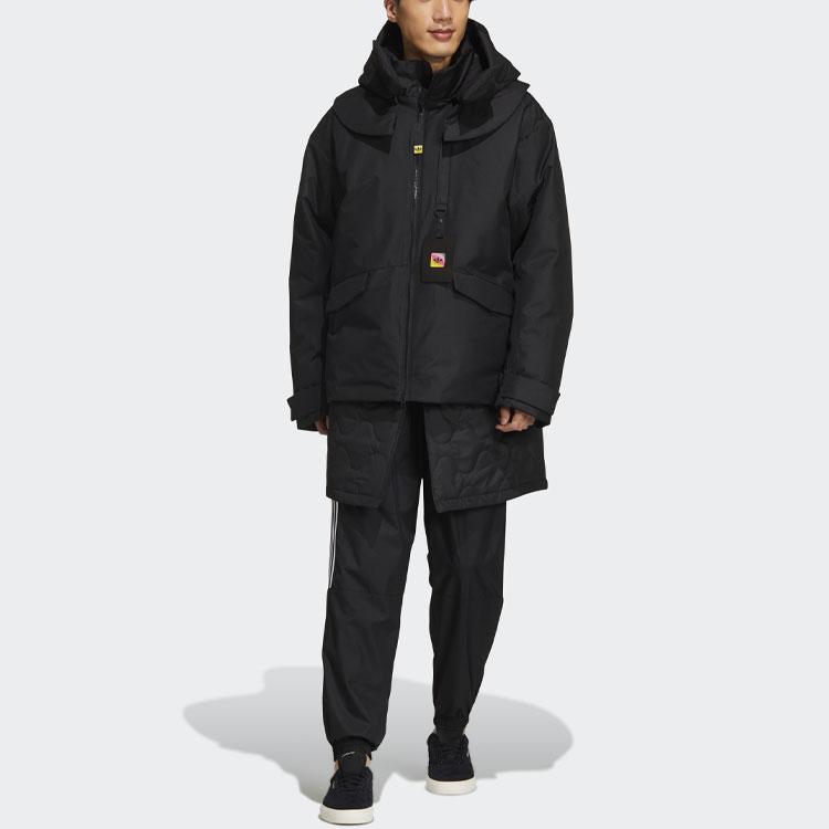 Adidas Originals Premium Jacket With Detachable Lining And Multiple Pockets Men Outerwear Black GT7284