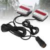 Trailer Brake Lights - Qiilu LED Tail Lights, 1 Pair of Magnetic LED Trailer Towing Lights, Board Lights, Rear Tail Lights with 10m Cable