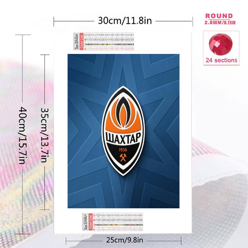 FC Shakhtar Donetsk 100% Round Full Drill 5D DIY Diamond Painting Embroidery Cross Stitch Rhinestone Décor