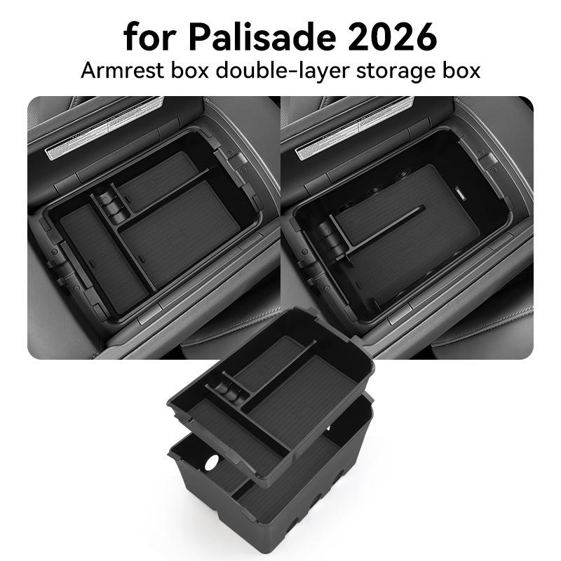 Kompatible Hyundai Palisade Armlehnen- & Mittelkonsolen-Aufbewahrungsbox Zubehör für 26 Modelle