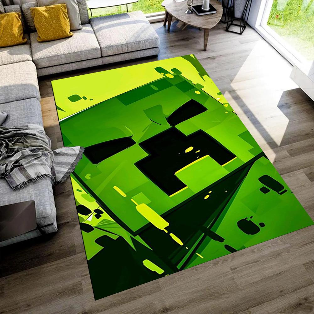 Minecraft Area Rug Design for Game Room Dormitory Playrooms Dining Room Antislip Carpet Decorate Offices Best for Christmas