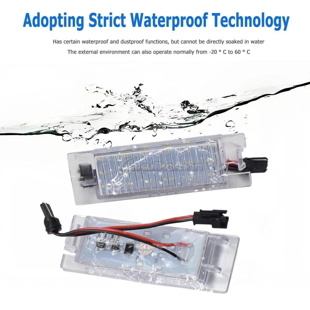 2Pcs Canbus LED License Plate Light For Fiat Bravo Argo Grande Punto Evo Siena 500L Doblo Croma Marea Seicento Tipo