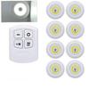 Super Bright Cob Under Cabinet Light LED 5W Wireless Remote Control Dimmable Wardrobe Night Lamp Home Bedroom Kitchen Nightlight
