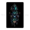 Kabbalistic Tree Of Life With Planets Kabbalah The Tree of Life Serpentine Apotheosis Metal Customize Retro Tin Sign Poster