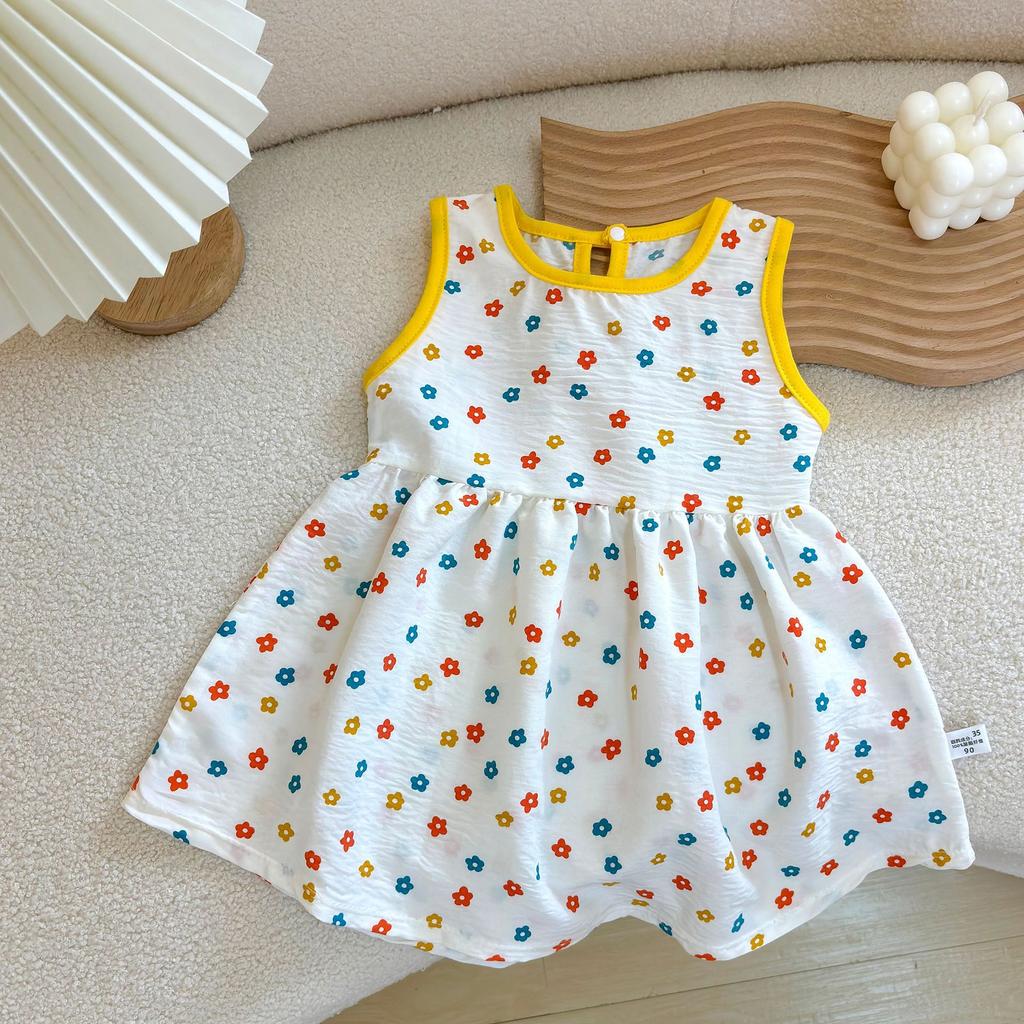 Girls Summer Princess Dress Toddler Sleeveless Vest Dress Baby Girl Elegant Thin Sundress For Kids