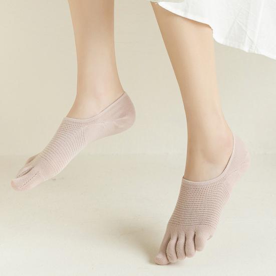 1 par dame lavt kutt tåsokker sklisikre pustende svetteabsorberende grunne munn bomullssokker sommer elastiske ensfargede usynlige sokker
