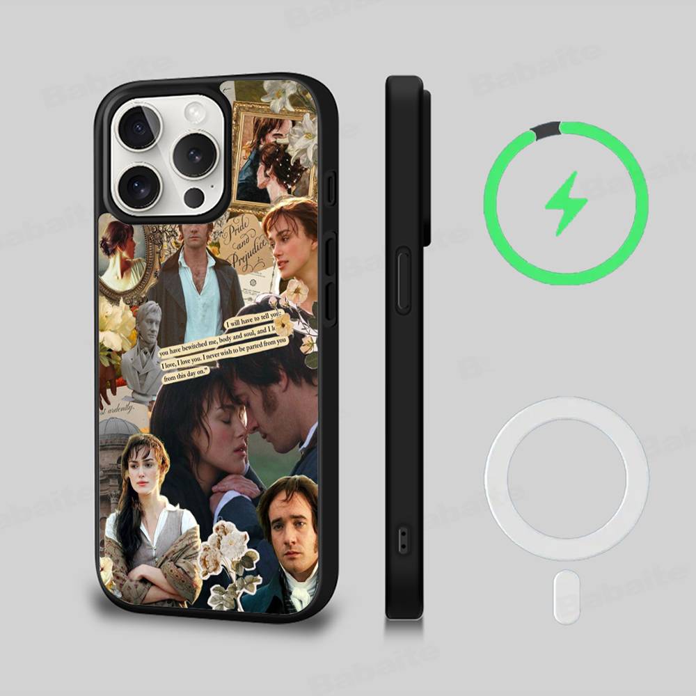 Pride And Prejudice Jane Austen For Magsafe Magnetic Wireless Phone Case For IPhone 11 12 13 14 15 16 17 Pro Max Plus Cover