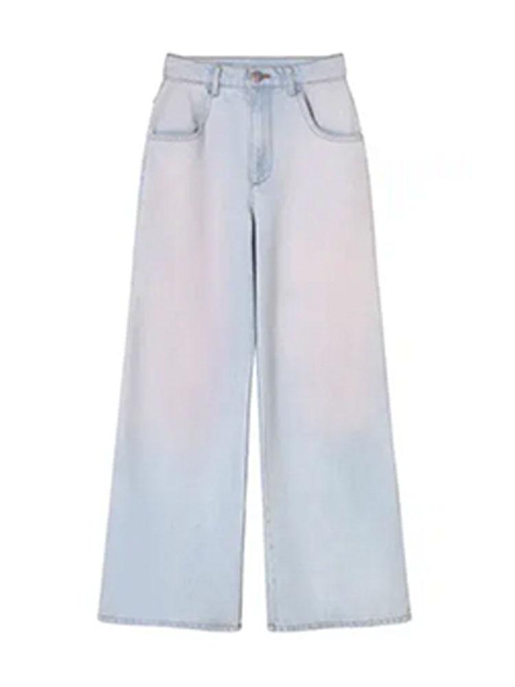 Pink Blue Design Vintage Baggy Loose Jeans Women Y2k Harajuku High Waist Denim Trousers Female Retro Fashion 90s Aesthetic Wide Pants Sreetwear