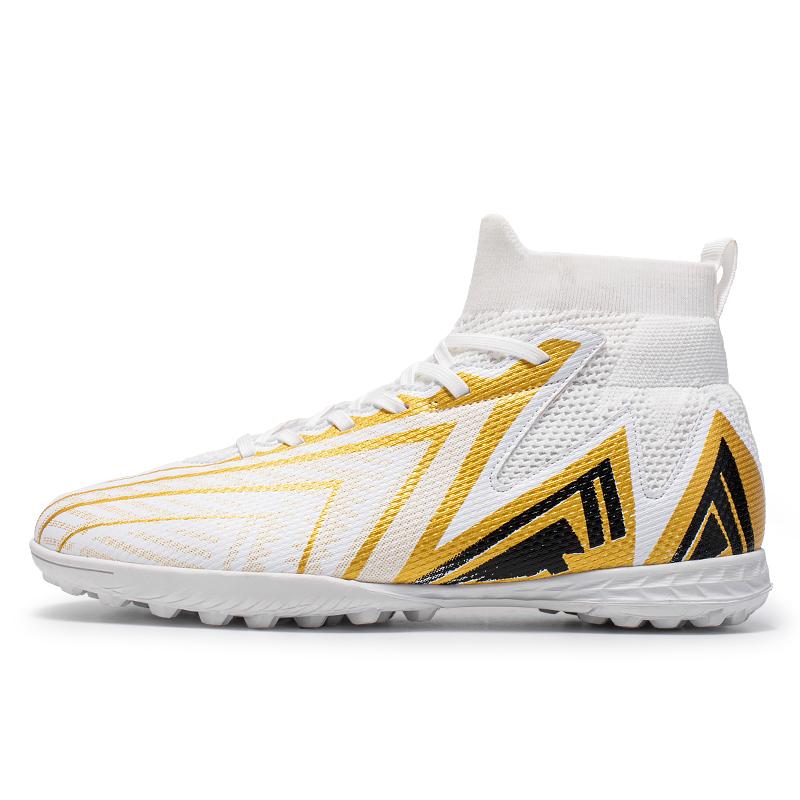 Profesjonalne Męskie Buty Piłkarskie Zielone Wysokie Korki Treningowe Piłkarskie Męskie Outdoor Antypoślizgowe FG TF Buty Piłkarskie Futsalowe Dla Mężczyzn