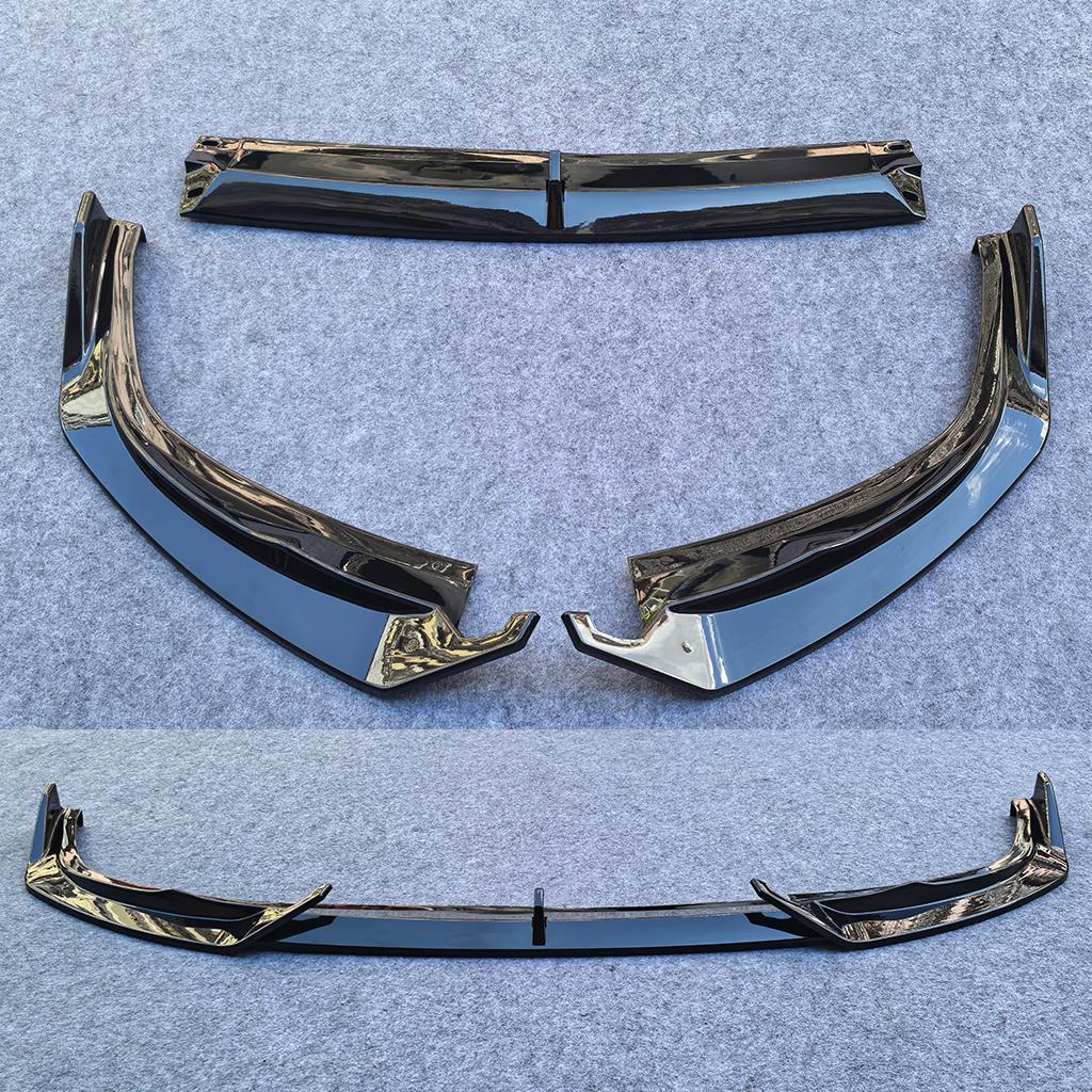 Gloss Black Car Front Bumper Lip Spoiler Air Chin Body Kit Splitter For BMW G20 3-Series 330e 330i M340i 320i M-Sport 2023-2026