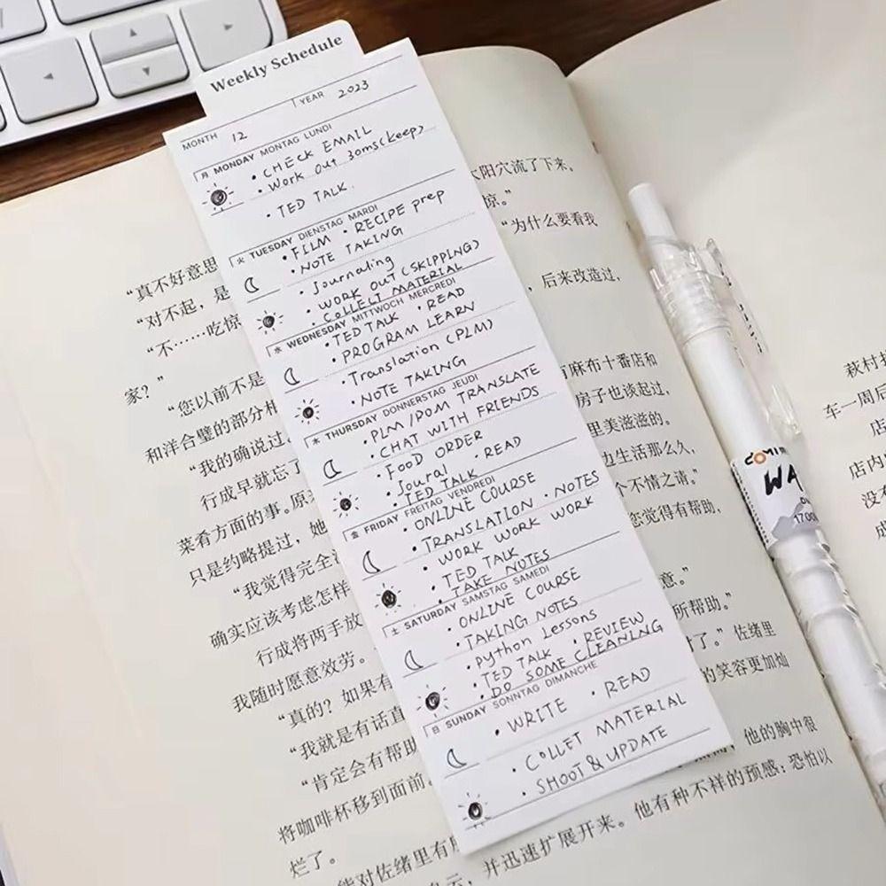 Daily Weekly Planner Note Paper Bookmark Type Note Pad New Memo Pads  Students