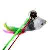 Fishing Rod Type Colorful Mouse Feather Funny Cat Stick Elastic Rope Telescopic Rod Boredom Relief Props Catcher Interactive Toy