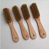 1pc Heavy-Duty Recycled Wooden Shoe Brush with Natural Bristles - Gentle Cleaner & Polish Applicator for Sneakers,Boots,Jewelry