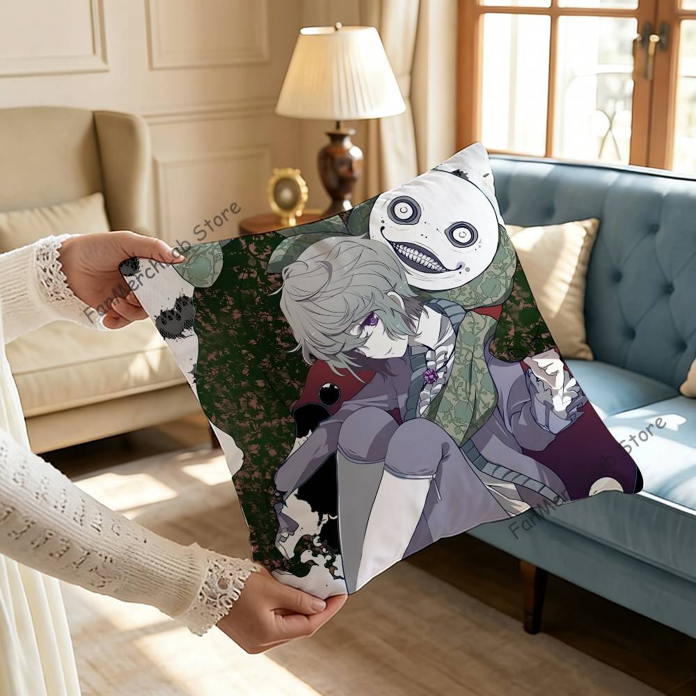 NNier RReplicant Emil Printed Pillow Cover Cushion Case Simple Sofa Pillow Case No Pillow Core