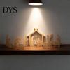 Small Wooden Religious Collectibles 13Pcs Christmas Nativity Scene Set, Mini Holy Family Figurines, Handcrafted Wood Figures Tabletop Manger