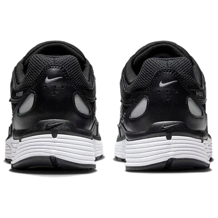 Nike P-6000 Black Metallic Silver Unisex Sneakers White CD6404-026