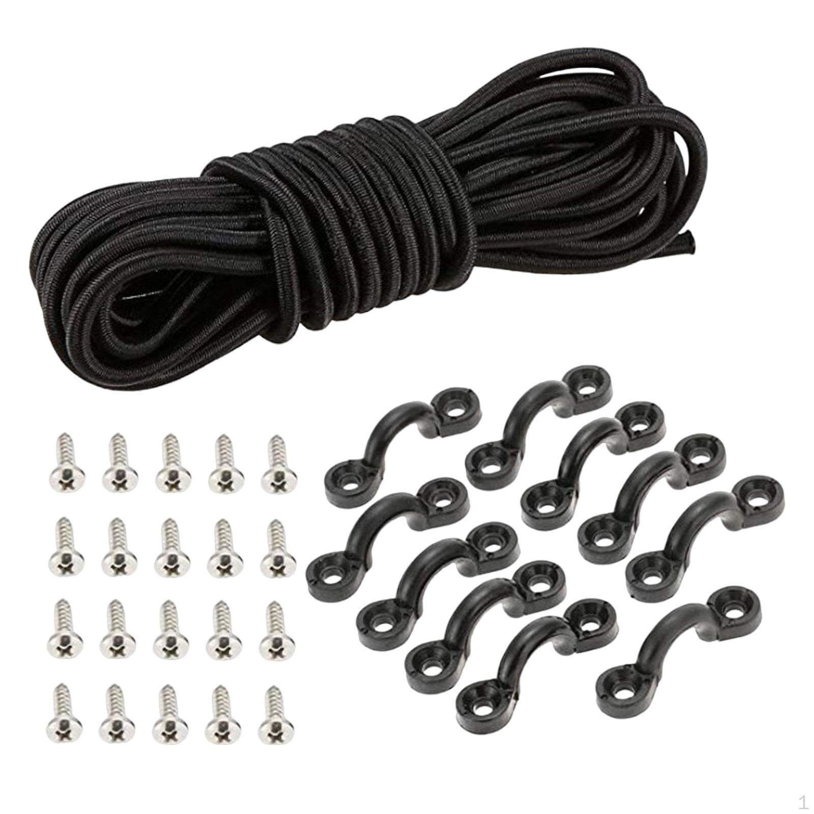 

Kayak Deck Rigging Kit C Shaped Buckles Fishing Storage for Outfitting Boat