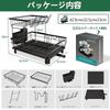 MAJALiS 2-Tier Large Capacity Dish Drying Rack Kitchen Organizer