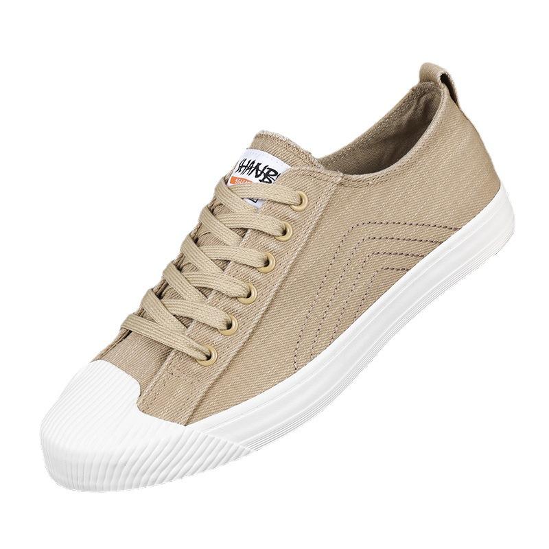 Mens Shoes Spring New Trendy Mens Canvas Shoes Korean Versatile Casual Old Beijing Cloth Shoes Spring and Autumn Board Shoes