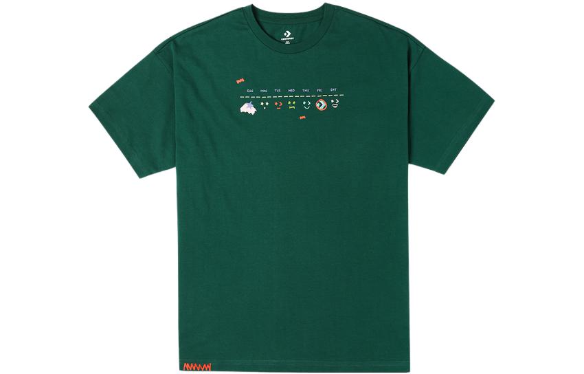 Converse Drop Shoulder Sleeve T Shirt Women s Green 10024881-A02 S