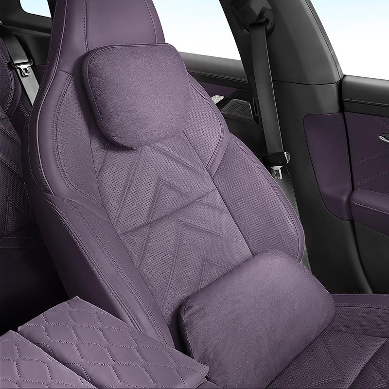 Premium Suede Headrests & Lumbar Supports for Ford Ranger, Transit, Livina