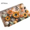 Durable 3D Bath Mat Diatomaceous Earth Absorbent Shower Doormat Anti Slip Oil Painting Bathroom Floor Mat Door