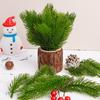 200/10PCS Artificial Pine Needle Short Branches Mini Fake Plant Stems Xmas Tree Decoration Home Ornament DIY Wreath New Year