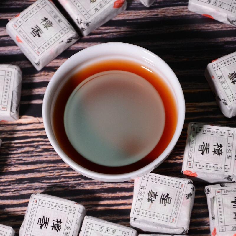 500g Camphor Puerh Ripe Tea Small Square Brick Yunnan Mini Small Tuo Menghai Tea