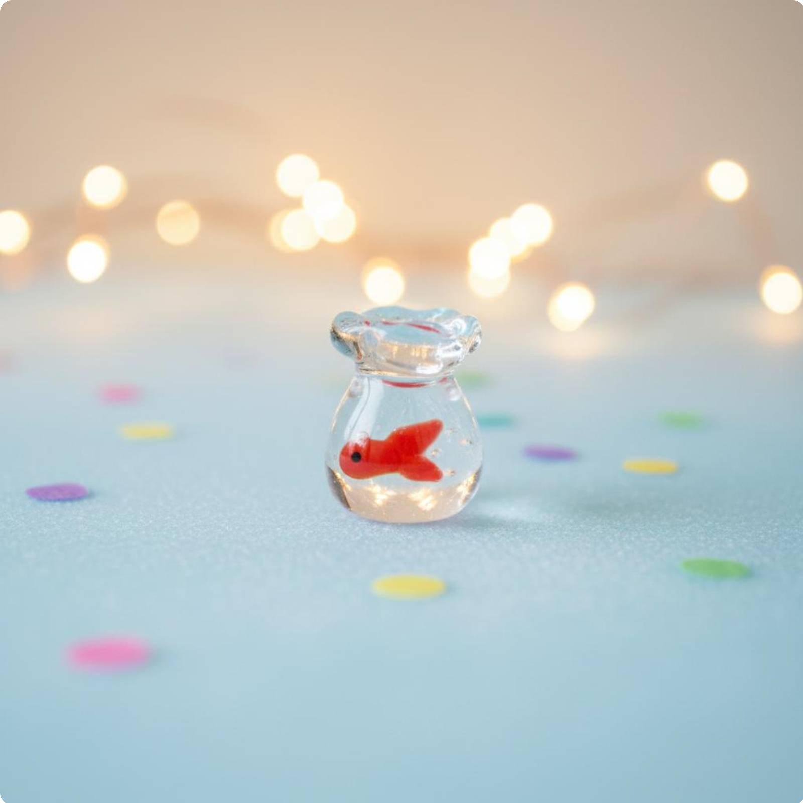 Glass Aquatic Creature in Bag Figurine Cute Design Aquatic Aquatic Creature in a Bag Figurine Handmade Glass Aquatic Creature