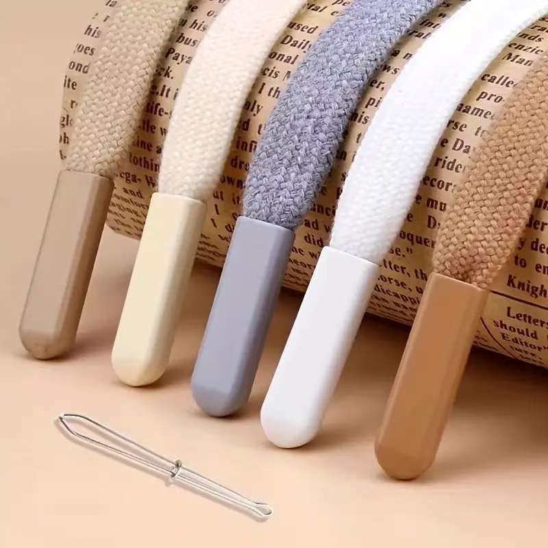 Corda Intrecciata Piatta da 140cm Sostituzione Cordino per Pantaloni della Tuta e Felpa Fai da Te Forniture per Cucito di Abbigliamento