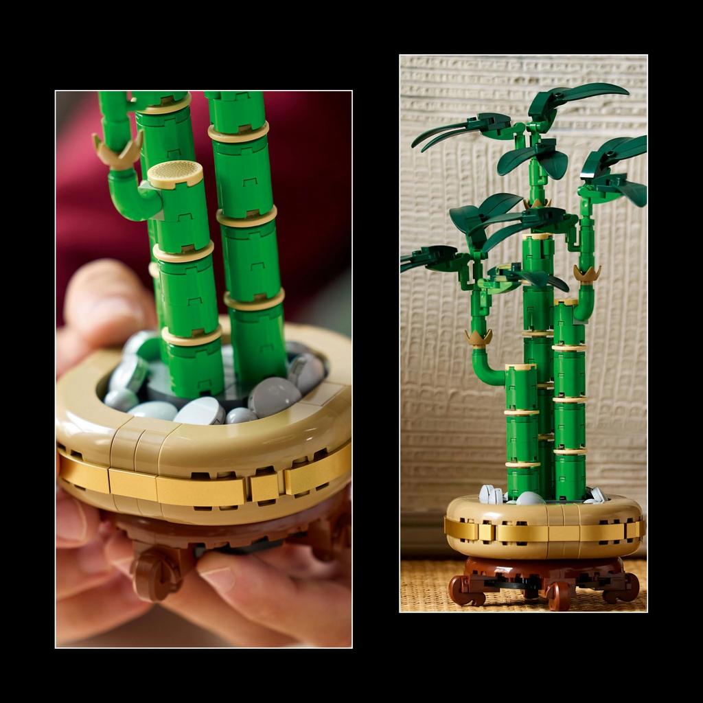LEGO Botanical Lucky Bamboo Toy Birthday Present Block Valentine Men Women Houseplant Fake Green Interior Stylish Mother Father 10344