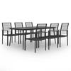 VidaXL 7-Piece Garden Dining Set Patio Dining Furniture Garden Lounge Table and Dining Chairs of 3060259