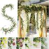 132 Flowers Artificial Eucalyptus Vines Multicolor Multicolor Flower Simulation Plant Garland Leaves Green Photo Props
