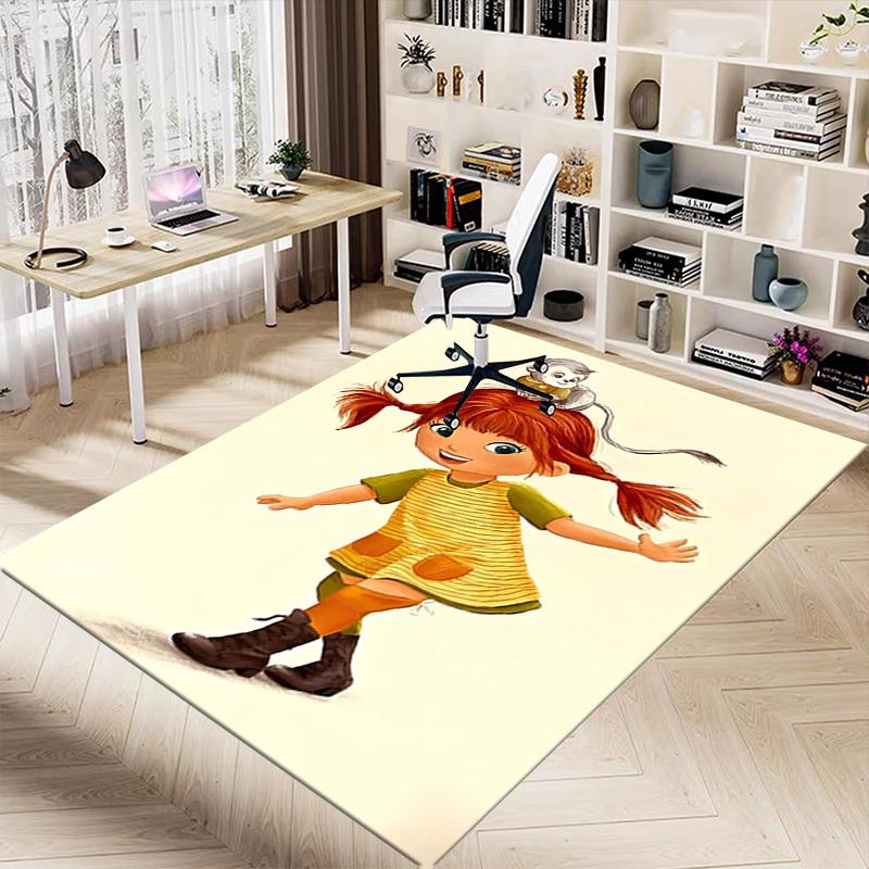 1PC Girl Monkey Extra Large Non Slip Floor Carpet, Office, Family, Bedroom, Studio   Large Area Rug Indoor Rugs, , Vibrant Colors