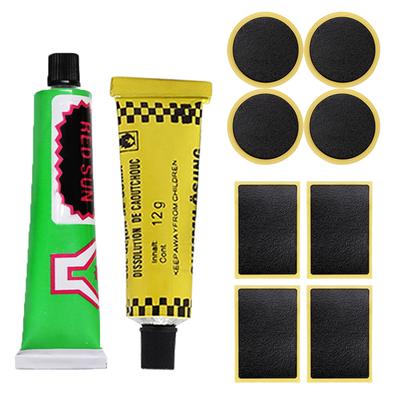 Kit de Ferramentas para Reparo de Pneu Furado de Bicicleta Conjunto de Ferramentas para Pneu de Bicicleta Câmara de Ar Remendo Cola Adesivo de Borracha Ferramenta de Reparo Cola de Reparo Universal para Pneu