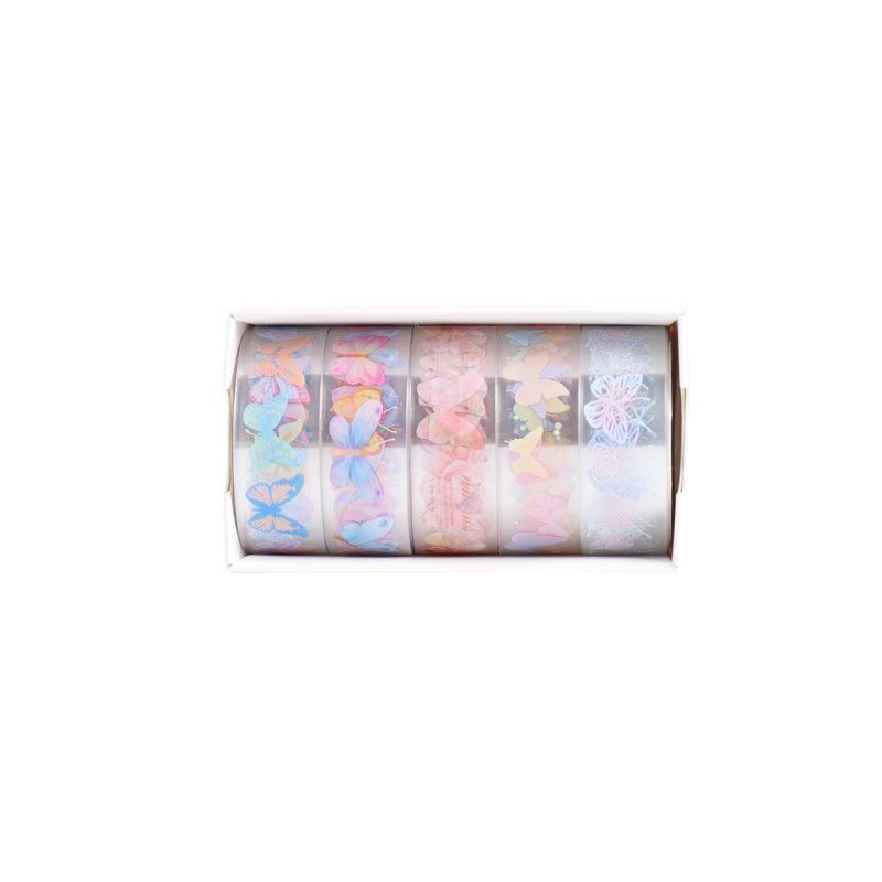 

Yida Culture Butterfly Love Poem Transparent Washi Tape Set for Journals and Collages