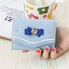 Candy Color Bow Damenmode Geldbörse PU Leder Karte Münzbörse